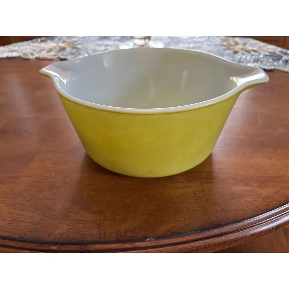 Vintage Pyrex Olive Green Casserole Dish